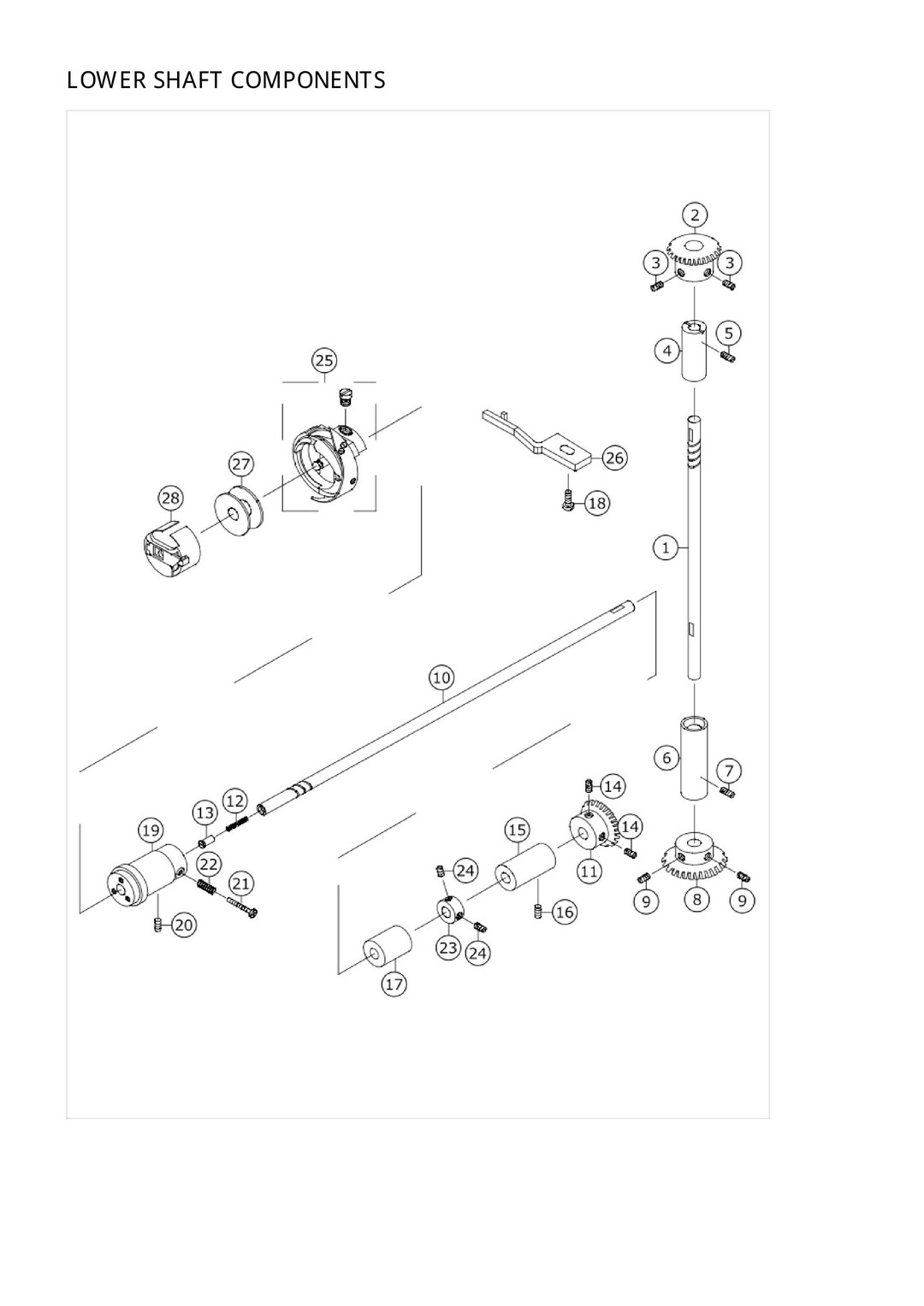 3 LOWER SHAFT COMPONENTS фото