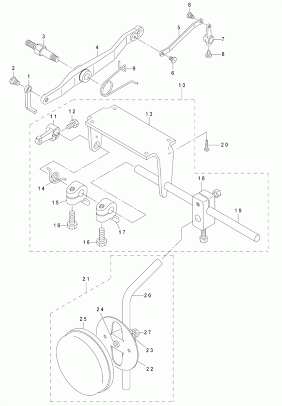 MS-1190 - 6. KNEE LIFTER COMPONENTS фото