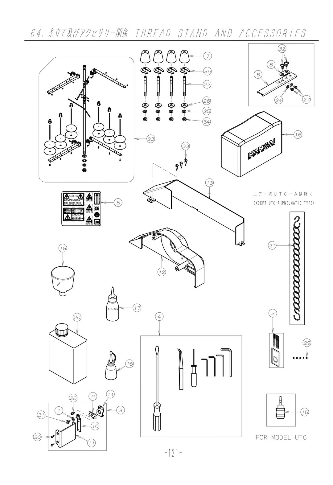 56 THREAD STAND AND ACCESSORIES