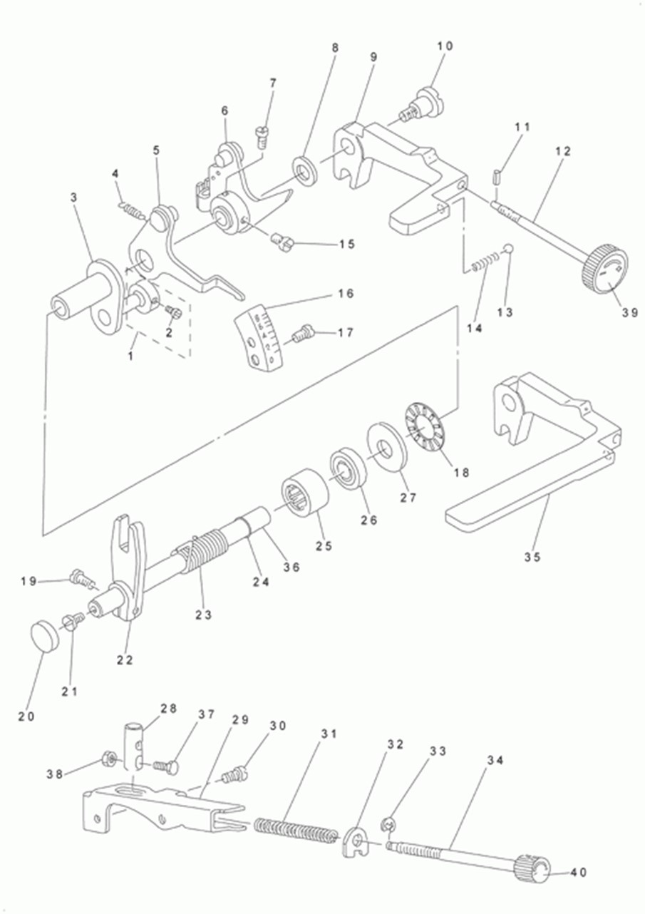 DLU-5490N - 7. TOP FEED MECHANISM COMPONENTS (2)