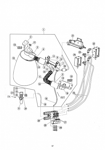 27 Suction of dust collection device (for 3P modles)
