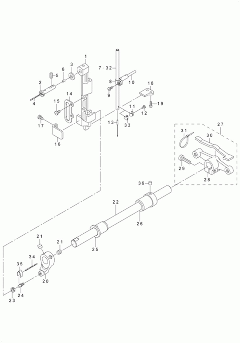 LU-1510 - 3.NEEDLE BAR ROCKING COMPONENTS фото