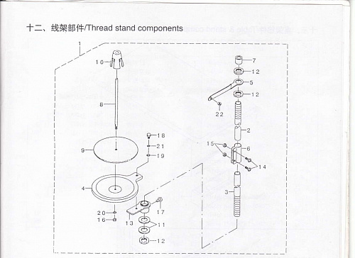 12 Table & stand components