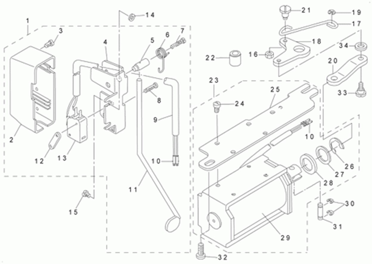 DLU-5490N - 9. AUTOMATIC REVERSE FEED COMPONENTS