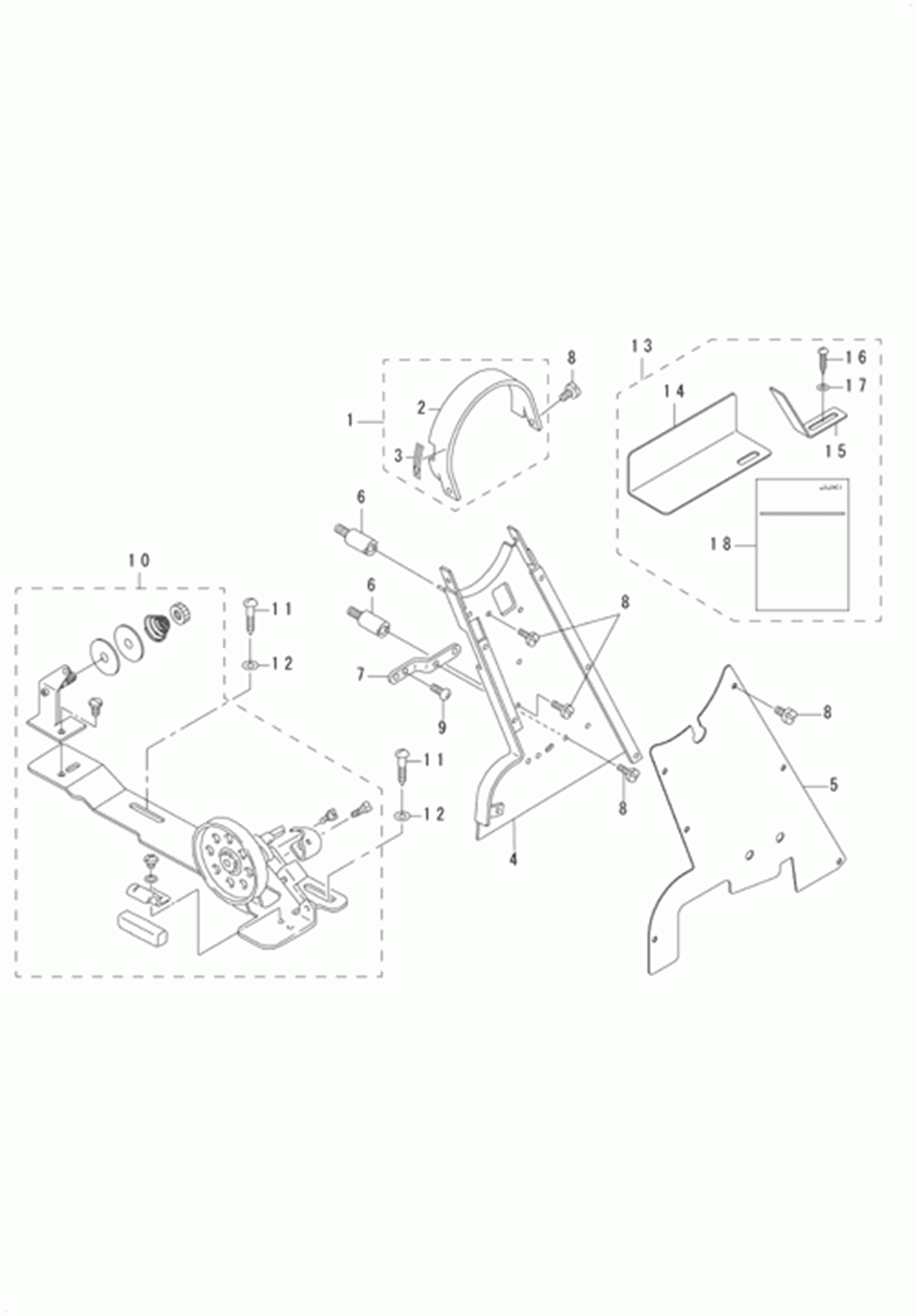 DSC-246 - 11.BELT COVER & THREAD WINDER COMPONENTS фото