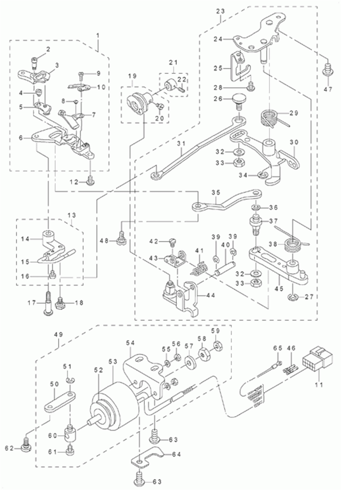 DDL-8700-7 - 6. THREAD TRIMMER COMPONENTS фото