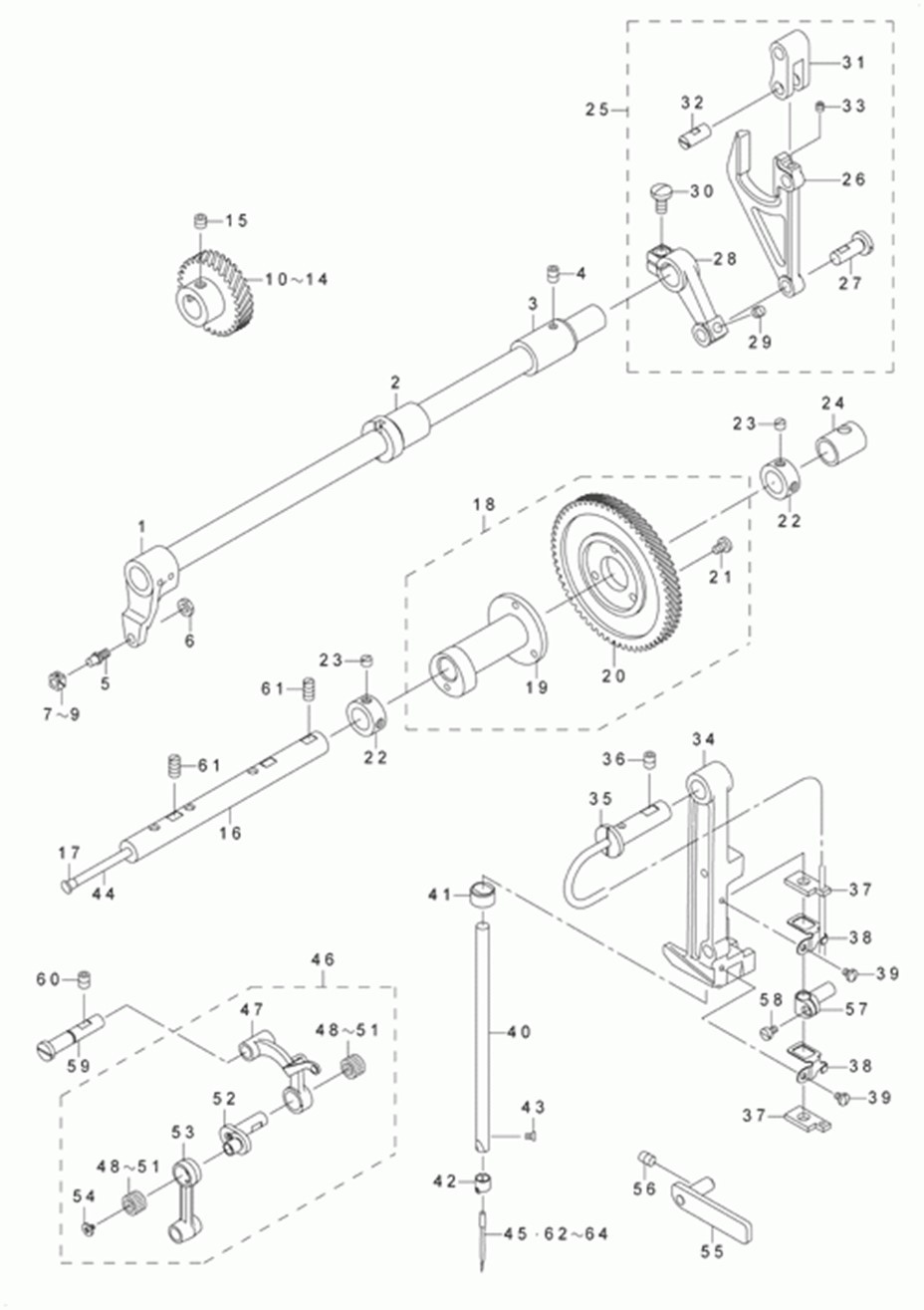 AVP-875A - 4. NEEDLE BAR COMPONENTS (1) фото