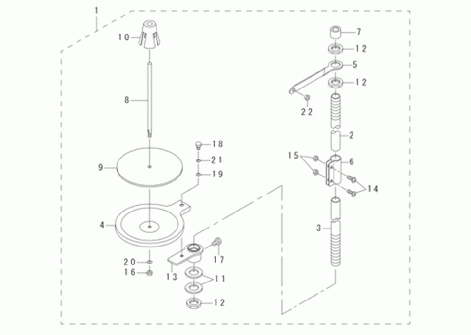 MB-1373 - 12. THREAD STAND COMPONENTS фото