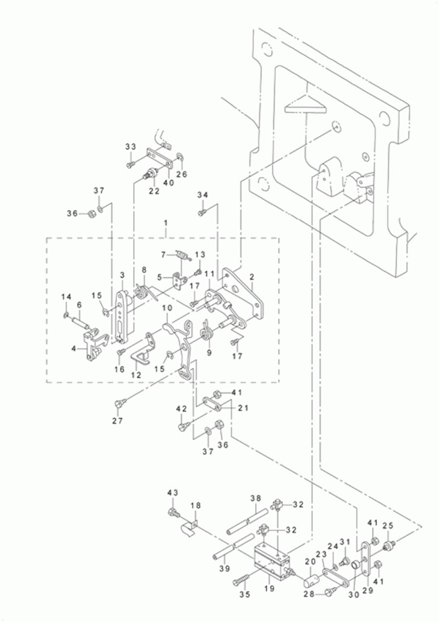 AVP-875A - 10. THREAD TRIMMER MECHANISM COMPONENTS (2) фото