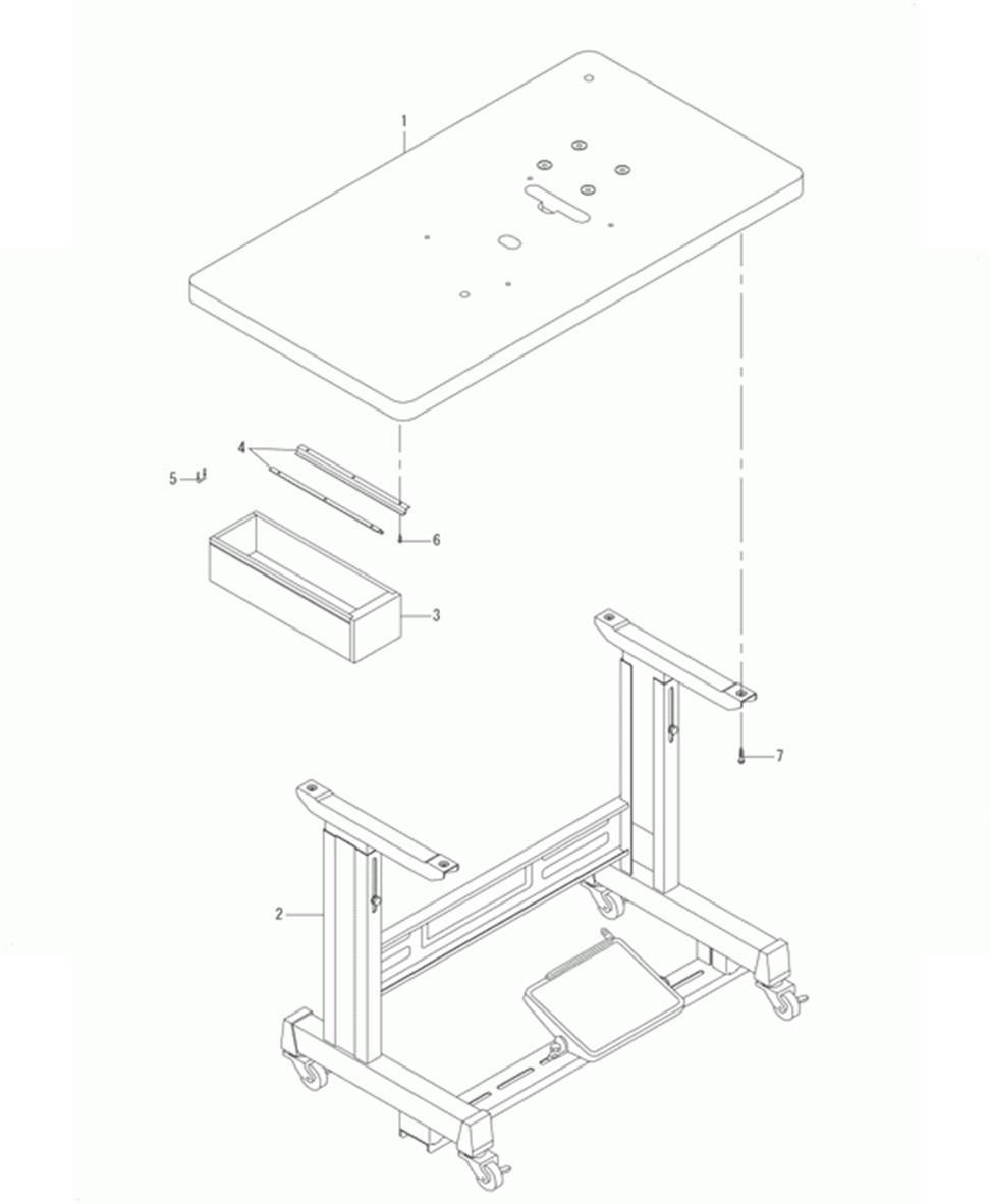 MB-1377 - 13. TABLE & STAND COMPONENTS фото