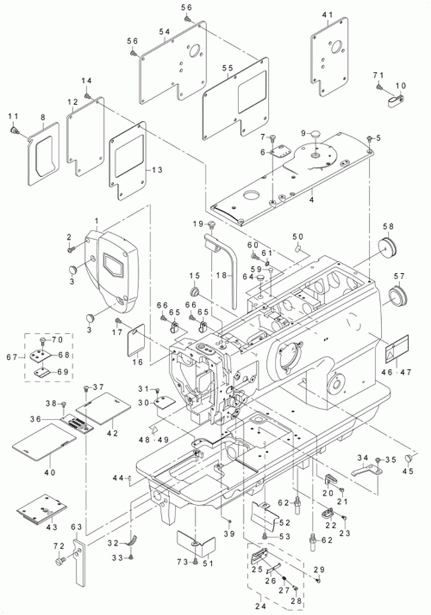 LU-1560 - 1.FRAME & MISCELLANEOUS COVER COMPONENTS фото