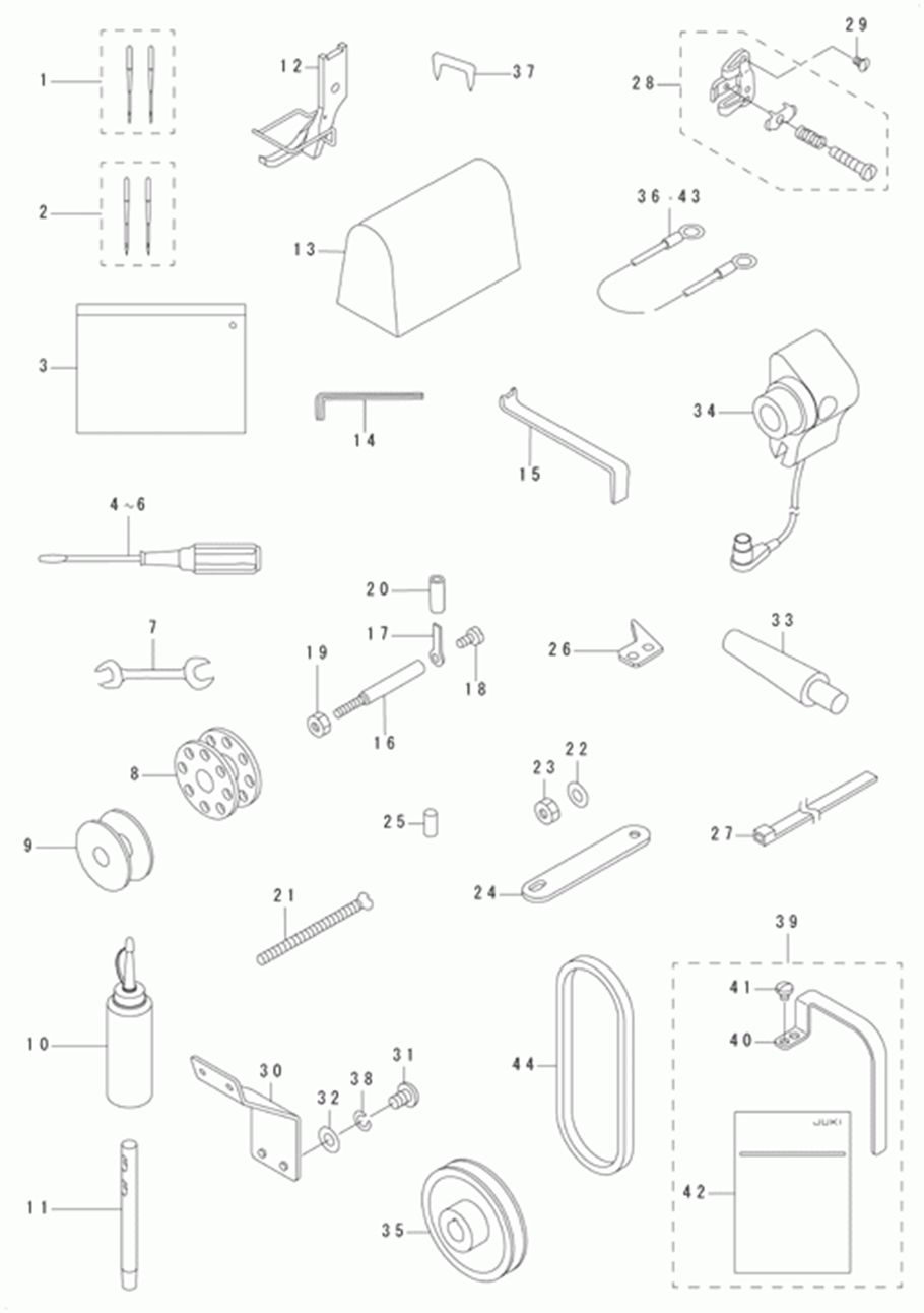 DSC-244-7 - 14.ACCESSORIES PARTS COMPONENTS фото