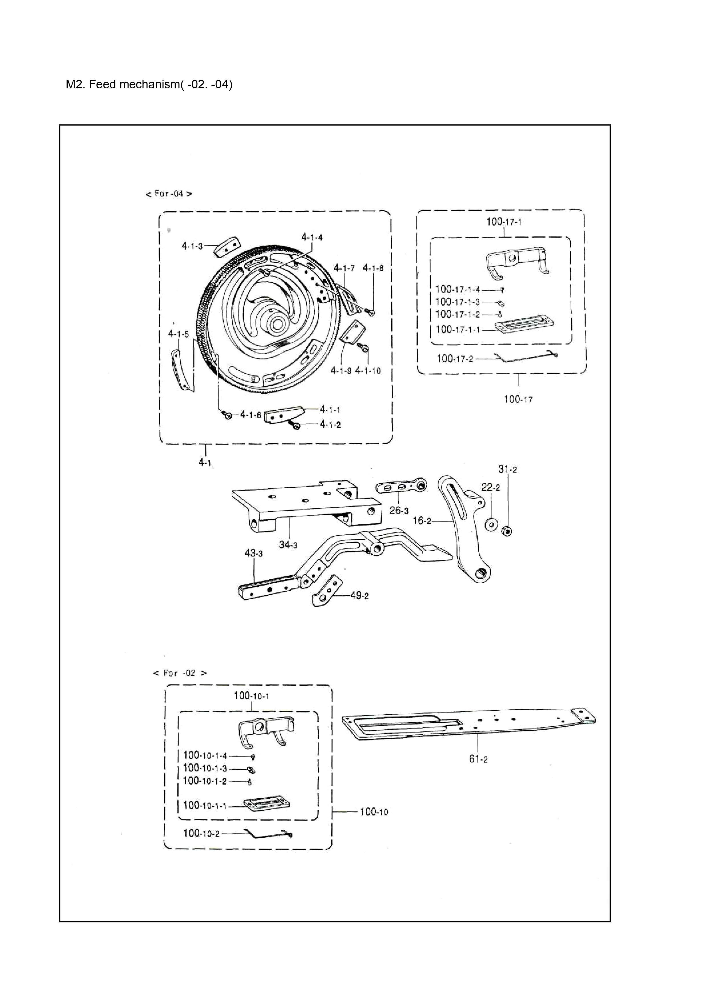 13 FEED MECHANISM (02,04)