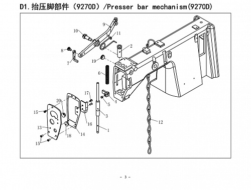 4 Presser Bar Mechanism