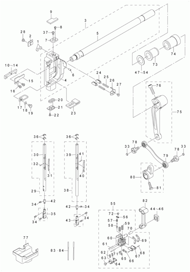 LH-3568ASF - 3.NEEDLE BAR COMPONENTS