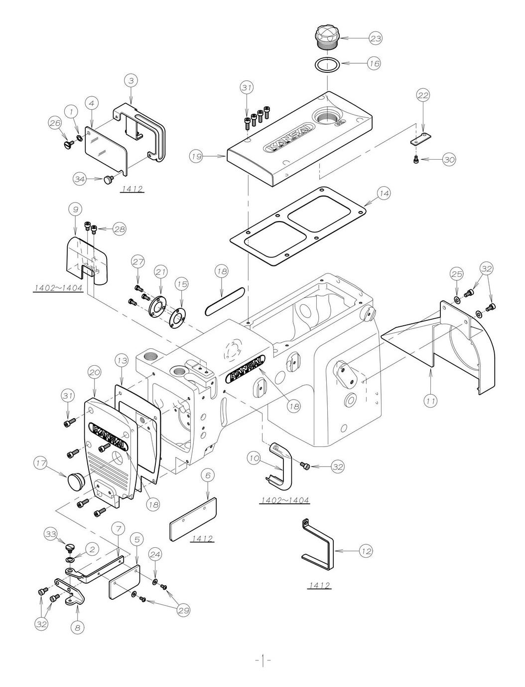 1 FRAME ASSEMBLY