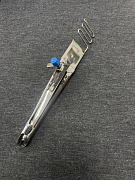 Окантователь в 3 сложения (чистый край сверху) с прокладыванием эластичной тесьмы (резинки) на плоскошовной машине с вырезом в платформе T147 (25x8)