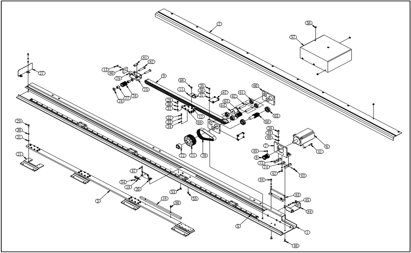 RiCOMA Серия C - 21101V1 - CTS X-axis Drive System Fig. II