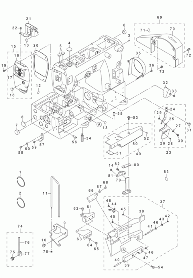 MF-7723 - 1. FRAME & MISCELLANEOUS COVER COMPONENTS (1)