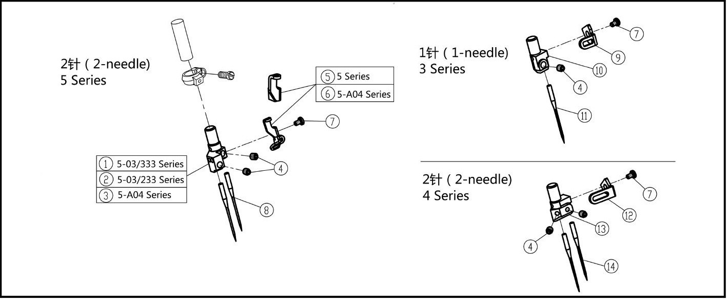 10 Needle Drive Mechanism