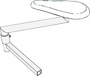 Поворотный рычаг Comel AKN-04A для столов серии FR/F, BR/A, BR/A-L
